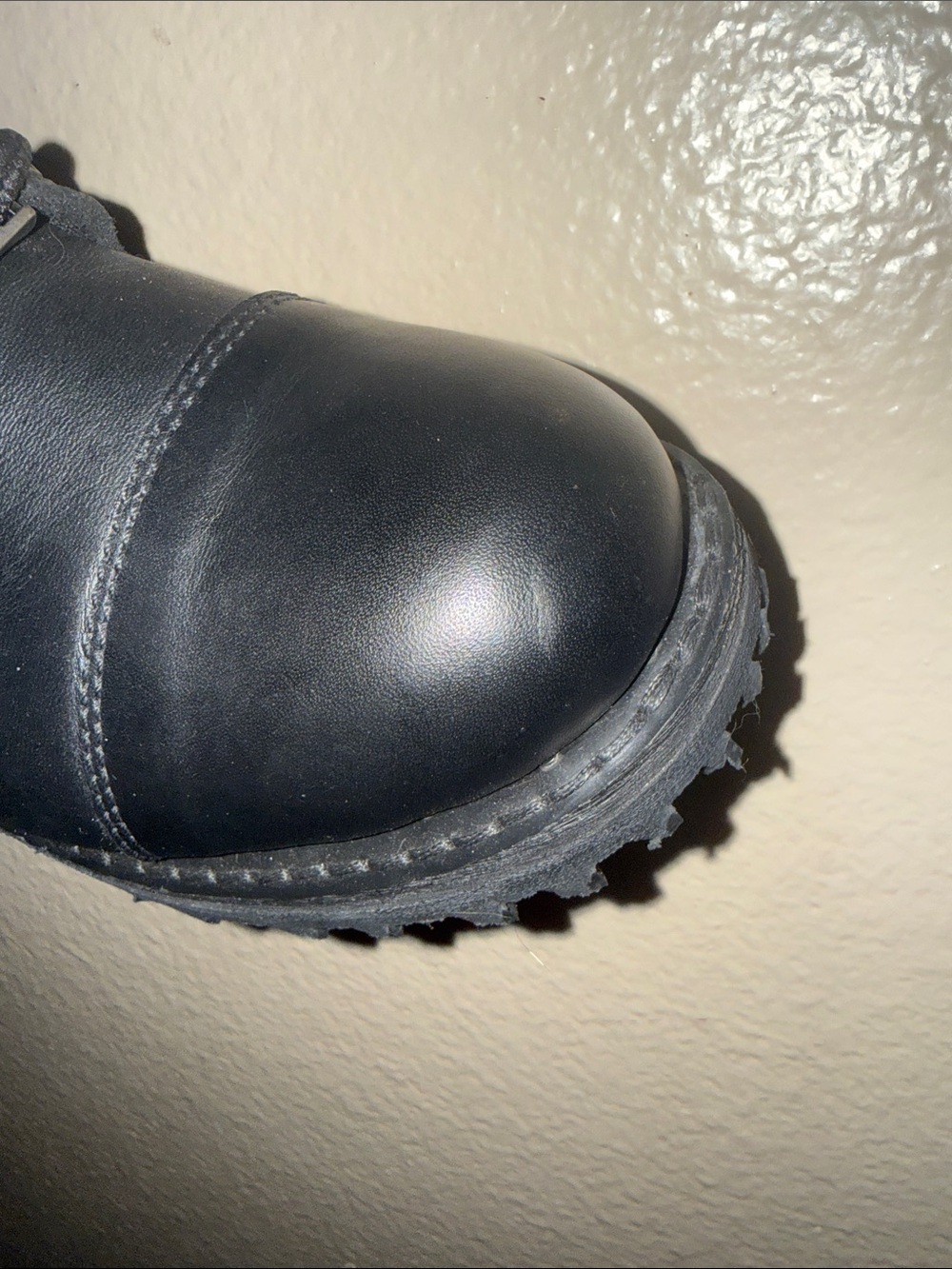 Black Lace-Up Women's Combat Boots - Picture 5 of 5